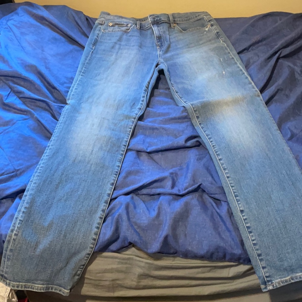 Gap straight blue jeans